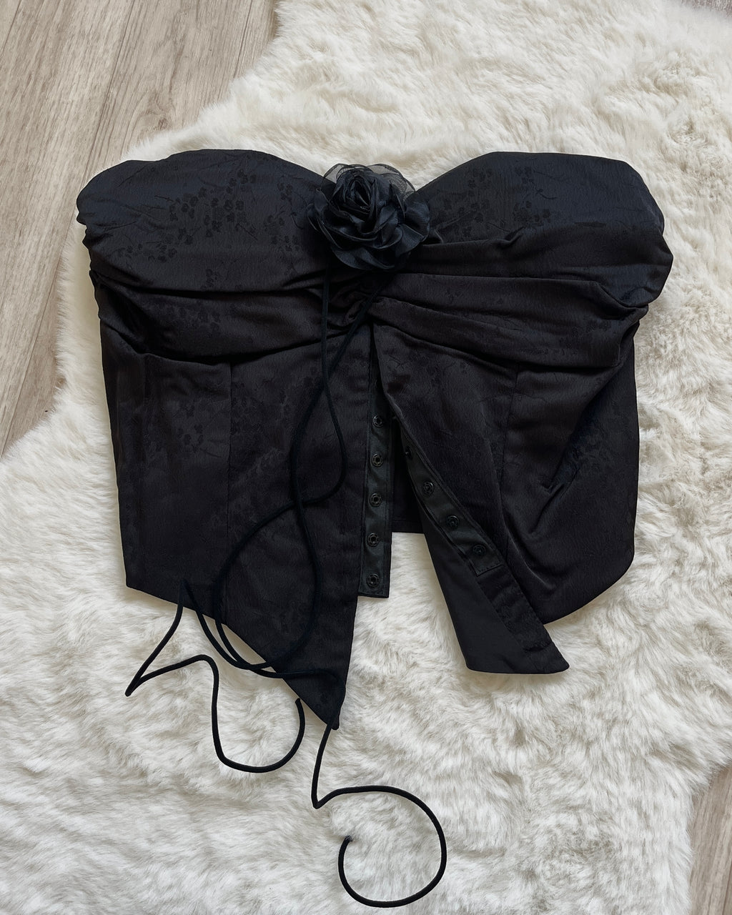 Top bustier | Black corset