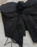 Top bustier | Black corset