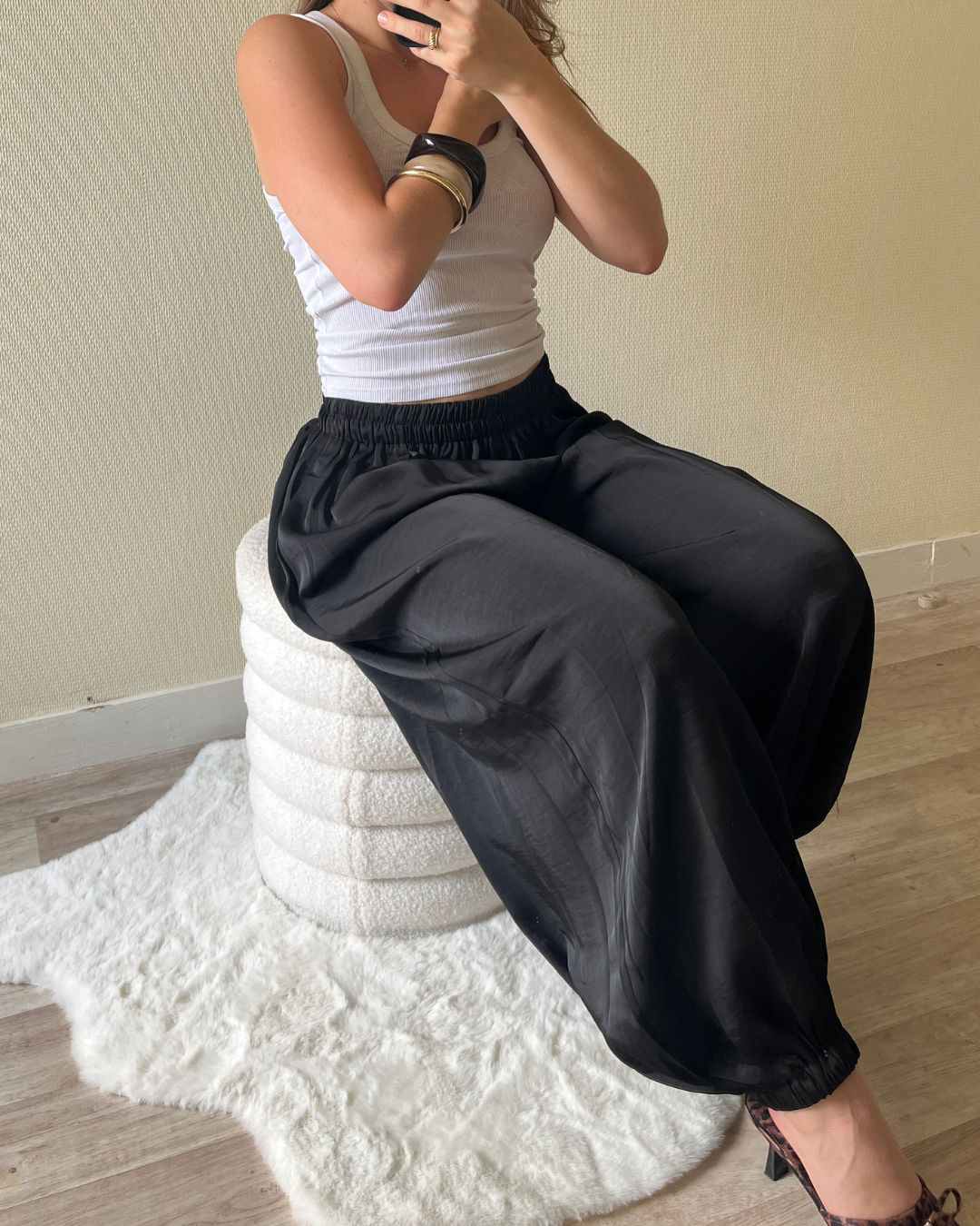 Pantalon satin | Balloon girl