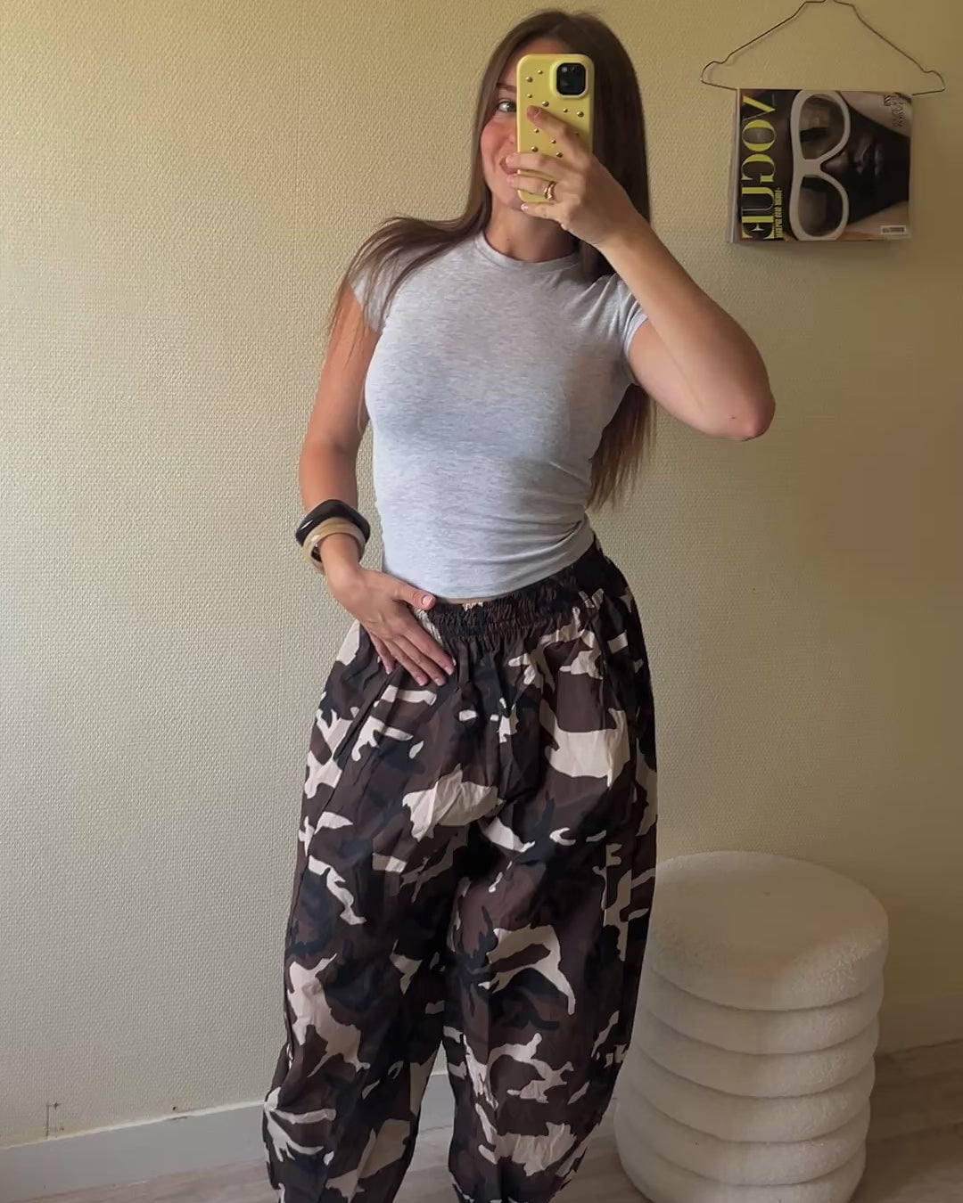 Pantalon ballon | Camo brun