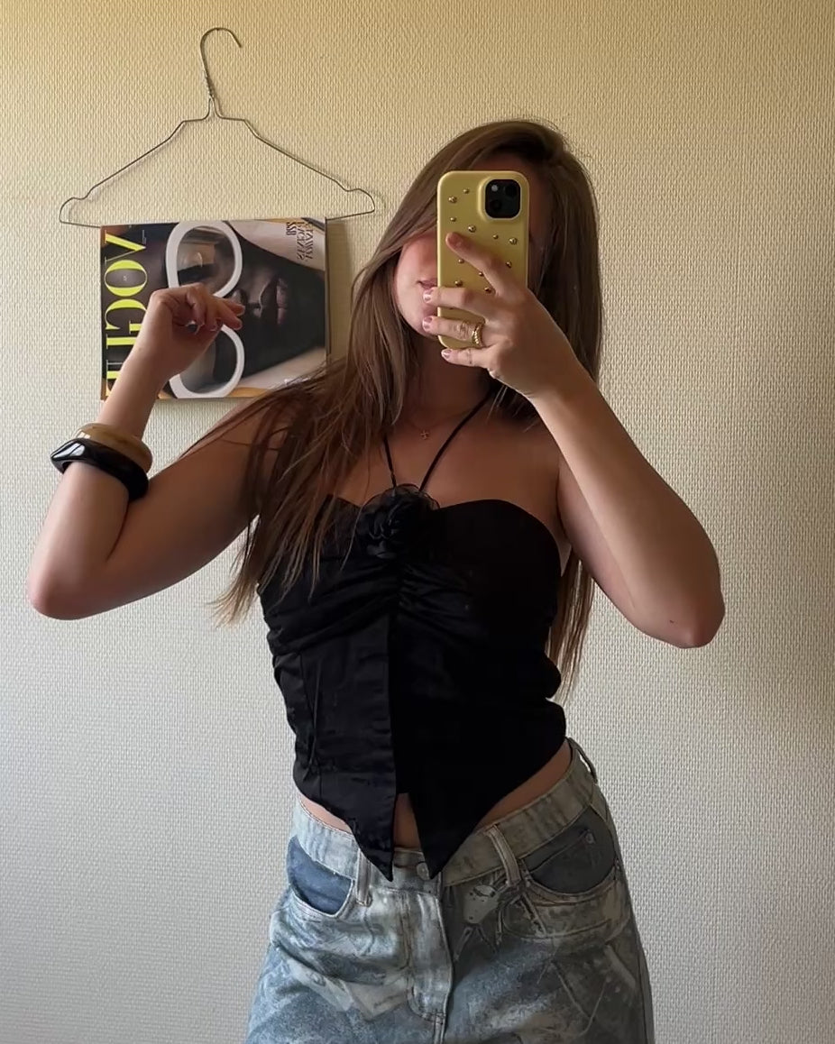 Top bustier | Black corset