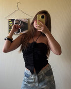 Top bustier | Black corset
